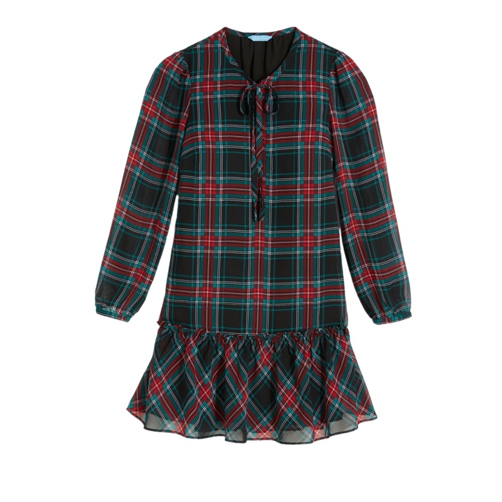 Draper James Rossane Shift in Georgia Plaid Dress - Picture 1 of 5